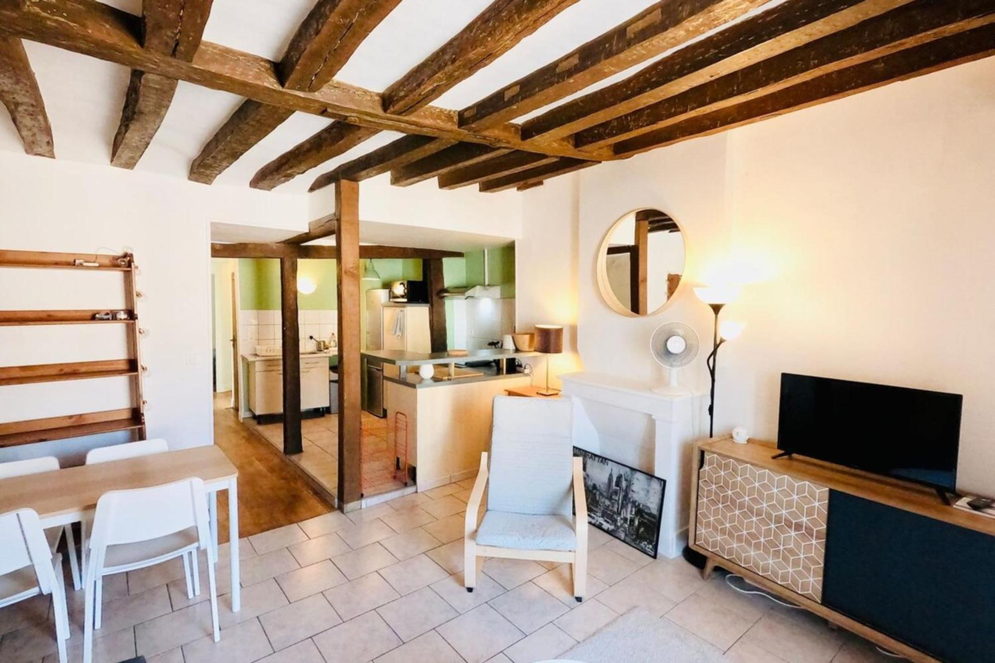 Fontainebleau Rue Grande - Chez Alexis Appartement Buitenkant foto